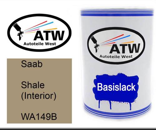 Saab, Shale (Interior), WA149B: 500ml Lackdose, von ATW Autoteile West.